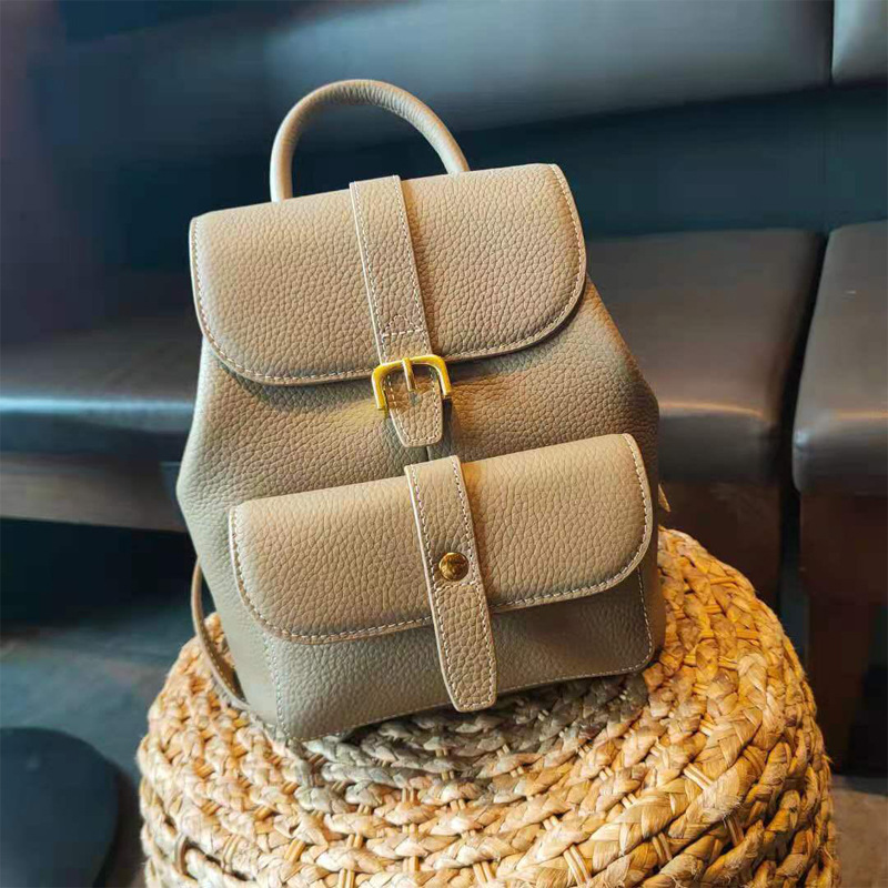 Luxury Bags For School - Genuine Cowhide Leather Women's Backpack Luxury