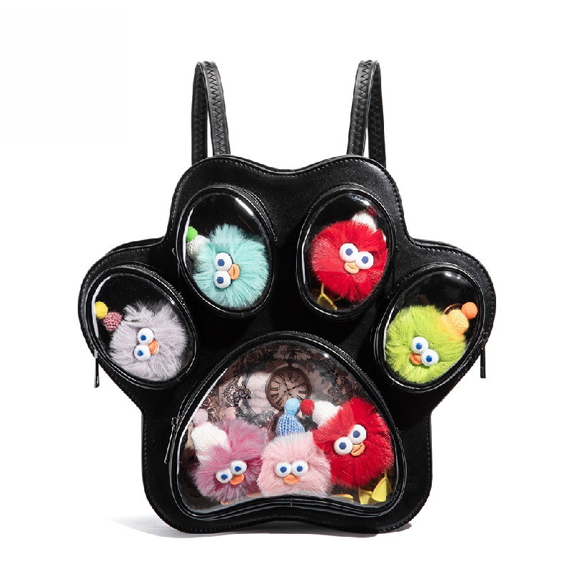 Shoulder Bag Slouchy - Cute Cat Paw Shape Ita Bag,