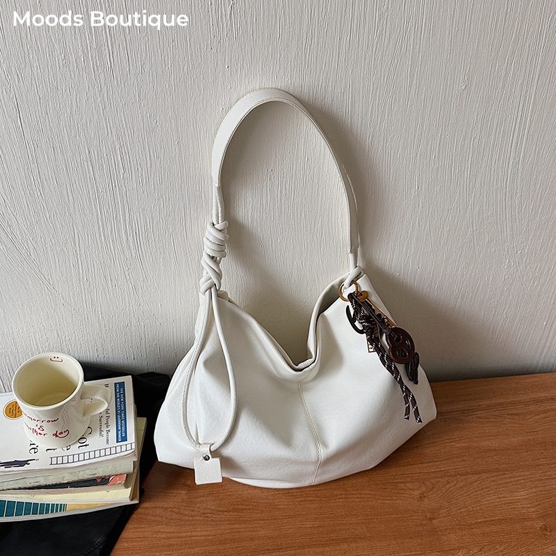 Luxury Bags Vegan - MOODS Women Fashion Shoulder Hobo Bags