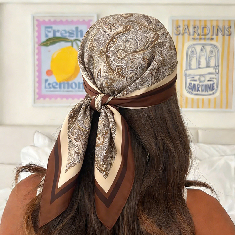 Luxury Bags Women - Luxury Women Silk Square Scarf Floral