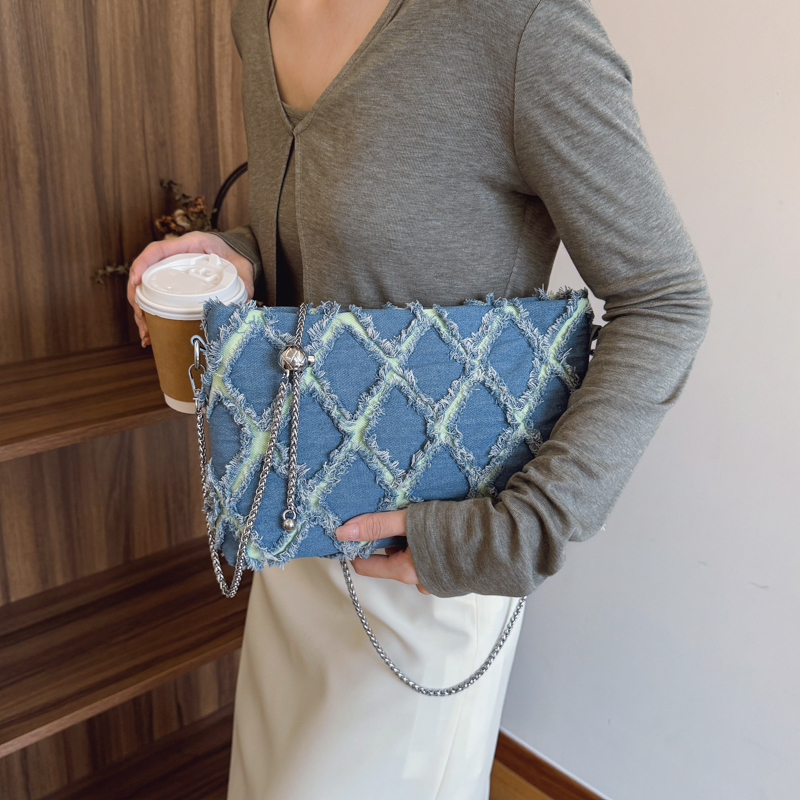 Luxury Bags Denim - Casual women's denim shoulder bag crossbody
