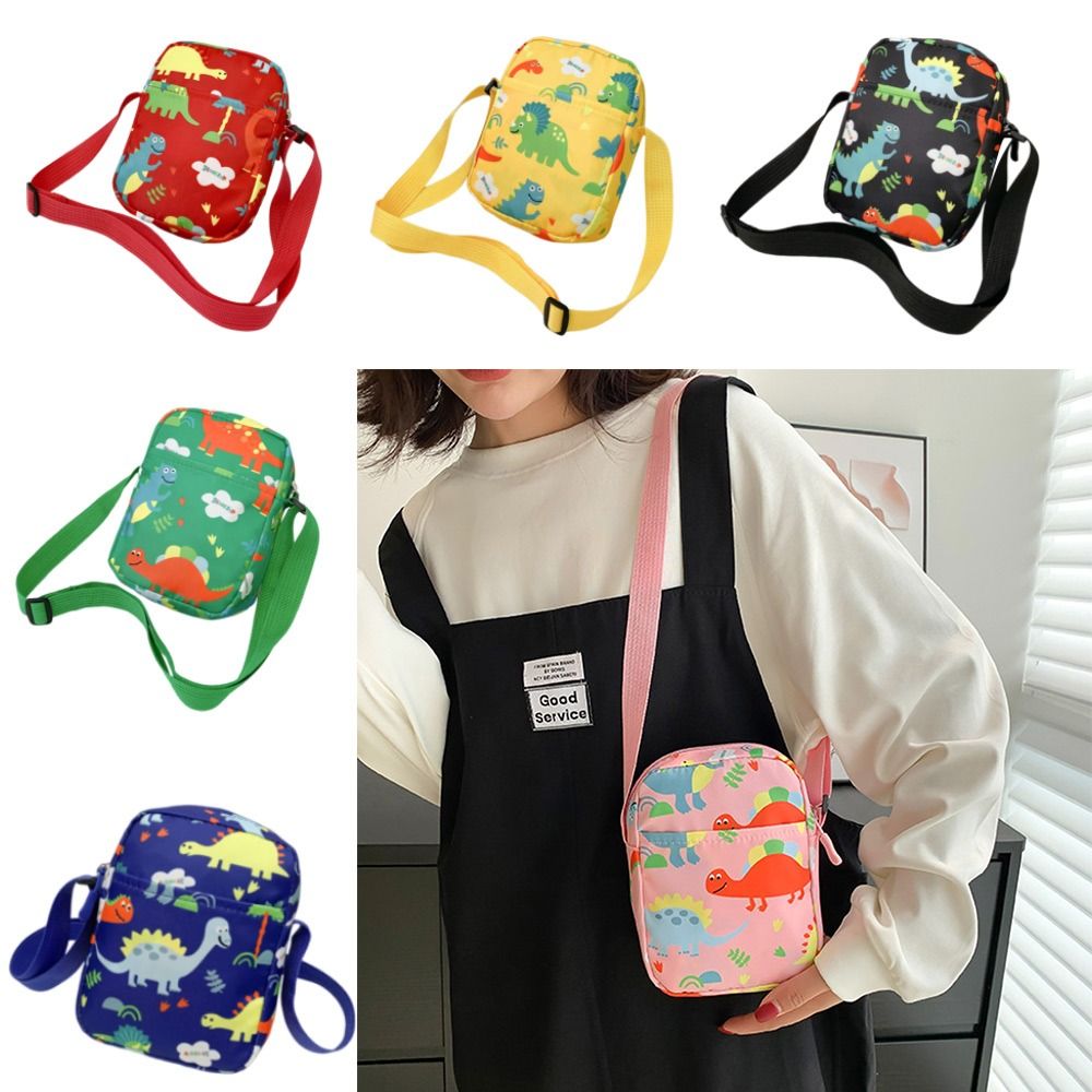 Shoulder Bag Slouchy - Cartoon Men Women Dinosaur Shoulder Bags