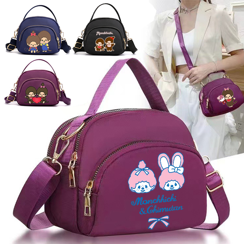 Shoulder Bag Slouchy - MONCHHICHI Women Crossbody Bags Cartoon Anime