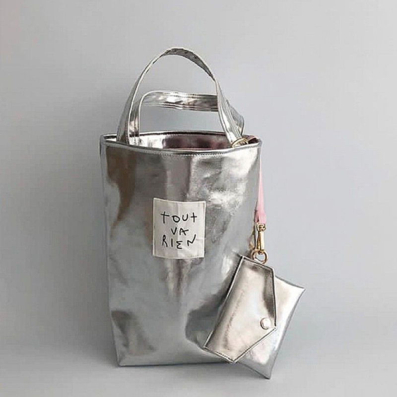 Luxury Y2K Bags - Y2K Vintage Korean Silver Shoulder Luxury