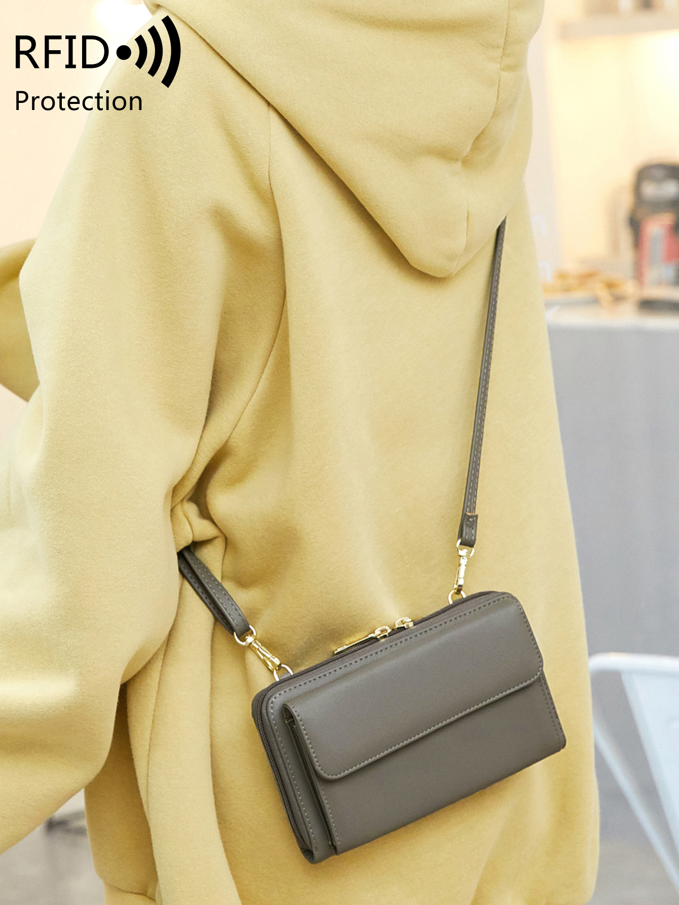Women's Fashion Touchscreen Mo - Wristlet Wallet Zipper incelemesi ve fiyatı