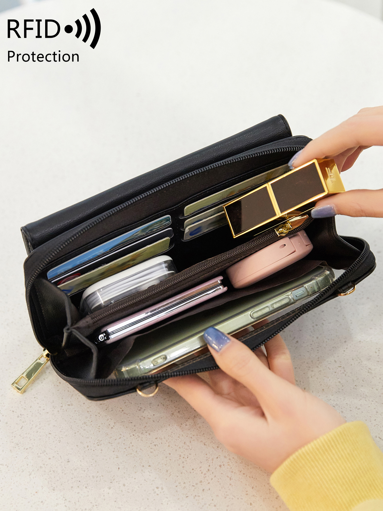 Women's Fashion Touchscreen Mo - Wristlet Wallet Zipper incelemesi ve fiyatı