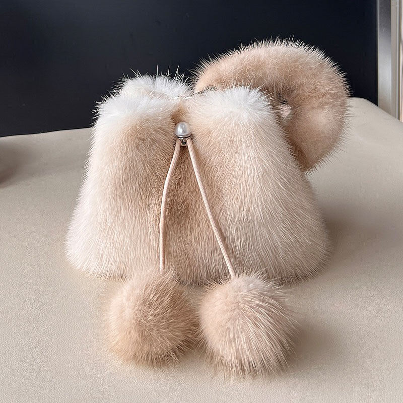 Y2K Real Mink Fur Handbag Wome - Luxury Y2K Bags incelemesi ve fiyatı