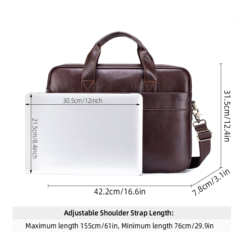 Genuine Leather Men's Briefcas - Luxury Bags For Laptop incelemesi ve fiyatı