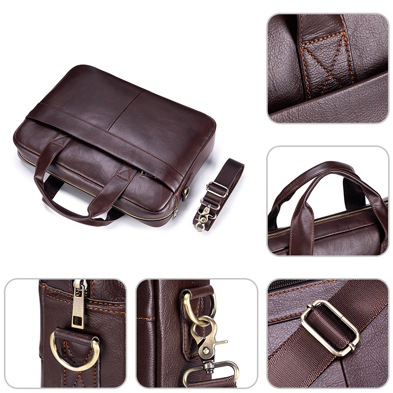 Genuine Leather Men's Briefcas - Luxury Bags For Laptop incelemesi ve fiyatı