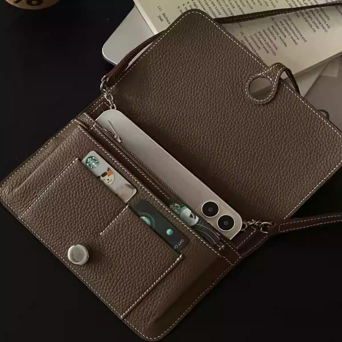 New PU Crossbody Mobile Phone  - Wristlet Wallet Zipper incelemesi ve fiyatı