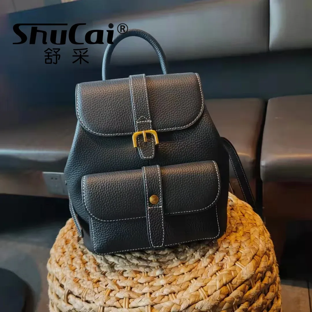 Genuine Cowhide Leather Women' - Luxury Bags For School incelemesi ve fiyatı