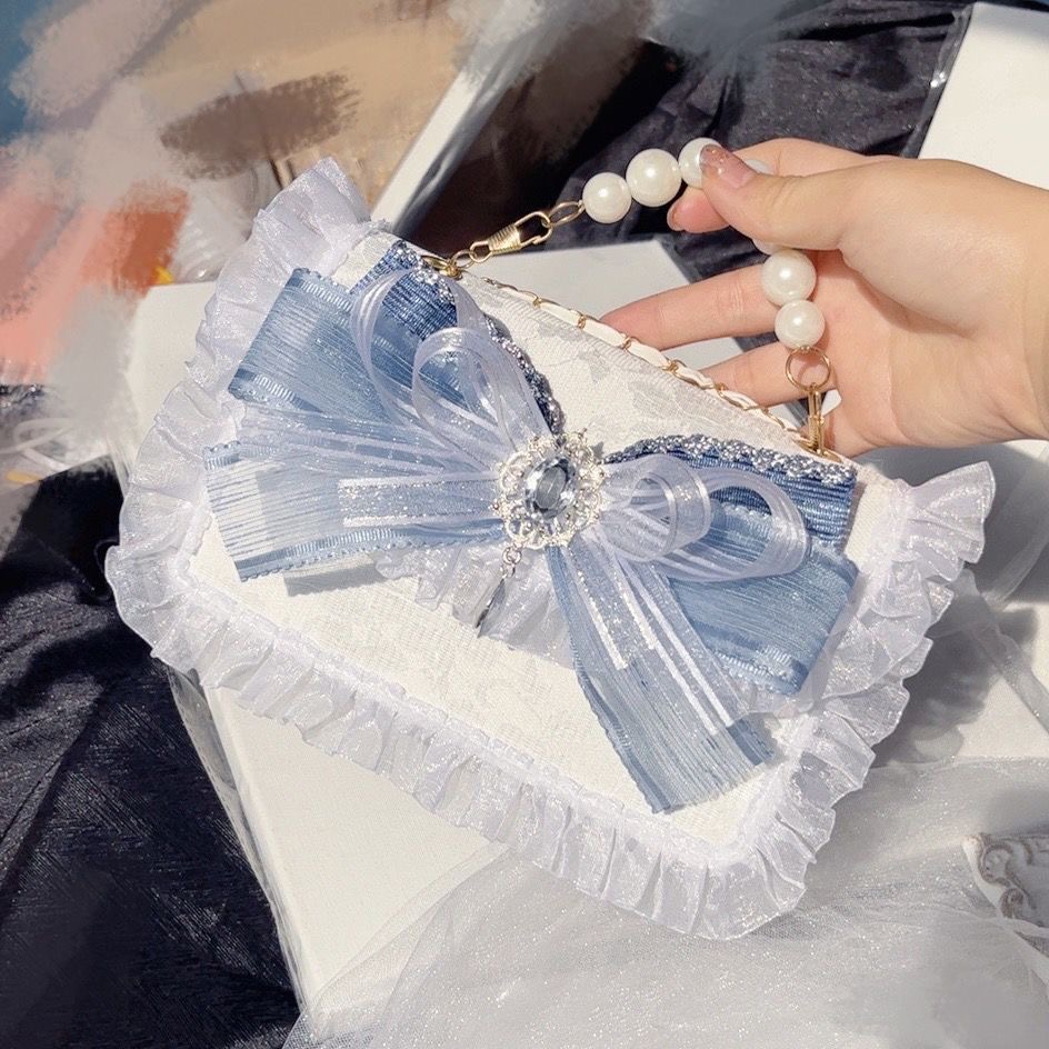 chain silver and blue lolita l - Luxury Y2K Bags incelemesi ve fiyatı