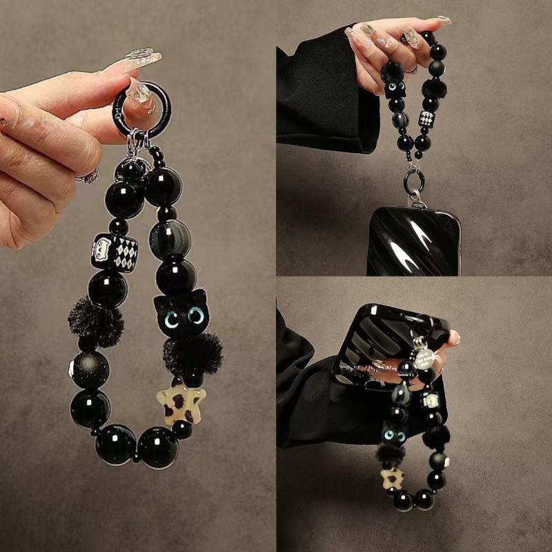 Luxury Black Fluffy Cat Phone  - Luxury Bags Women incelemesi ve fiyatı