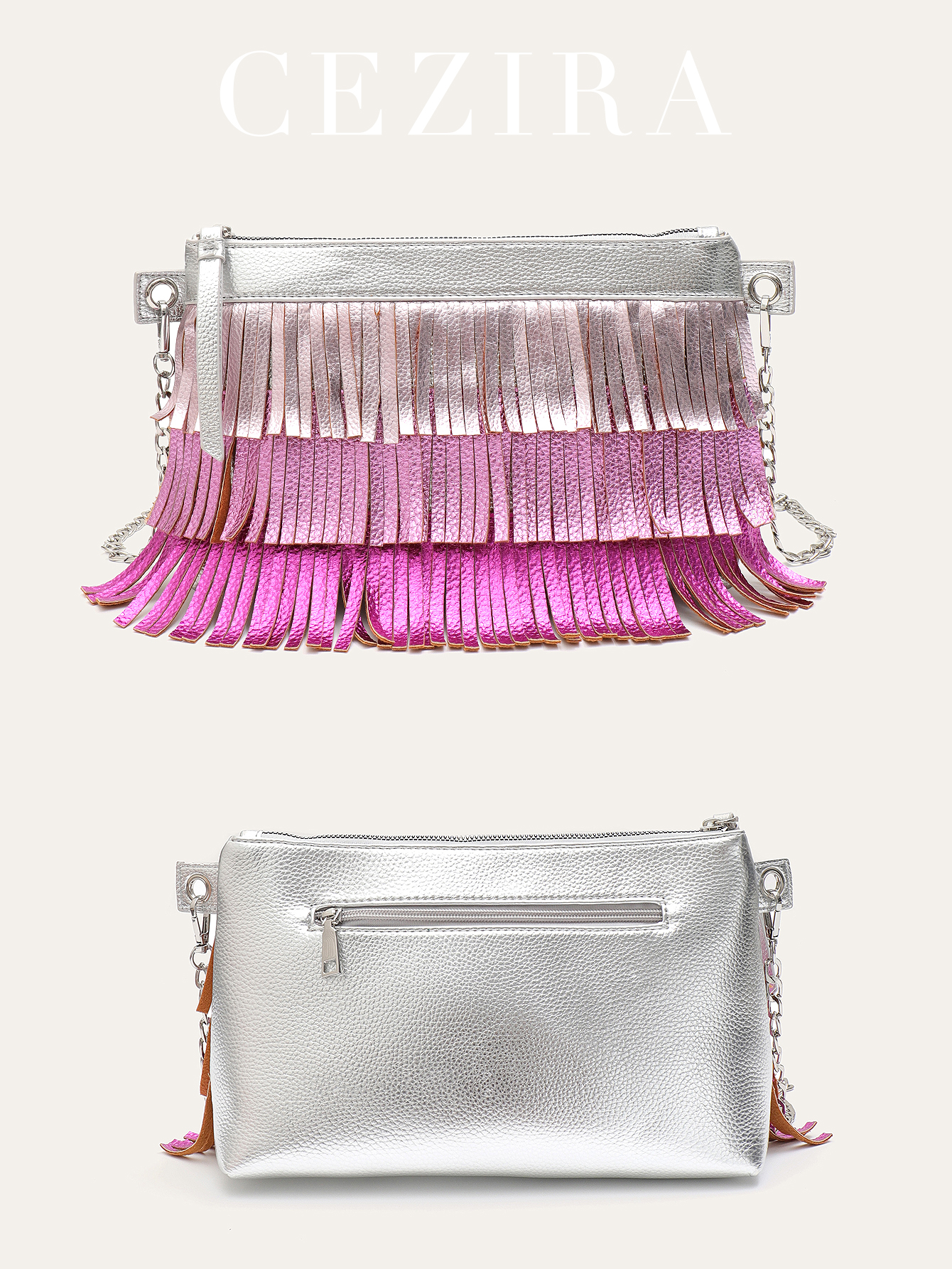 CEZIRA Luxury Design Metallic  - Luxury Bags Vegan incelemesi ve fiyatı