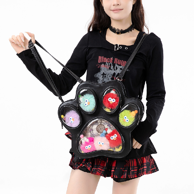 Cute Cat Paw Shape Ita Bag, PU - Shoulder Bag Slouchy incelemesi ve fiyatı