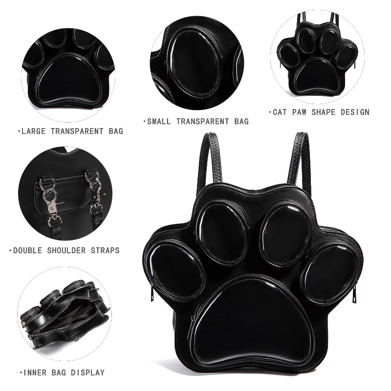 Cute Cat Paw Shape Ita Bag, PU - Shoulder Bag Slouchy incelemesi ve fiyatı