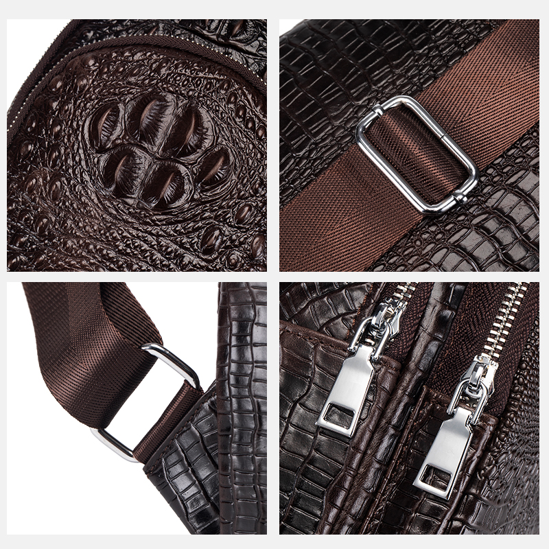 SCHLATUM men's Genuine Leather - Luxury Bags Sling incelemesi ve fiyatı