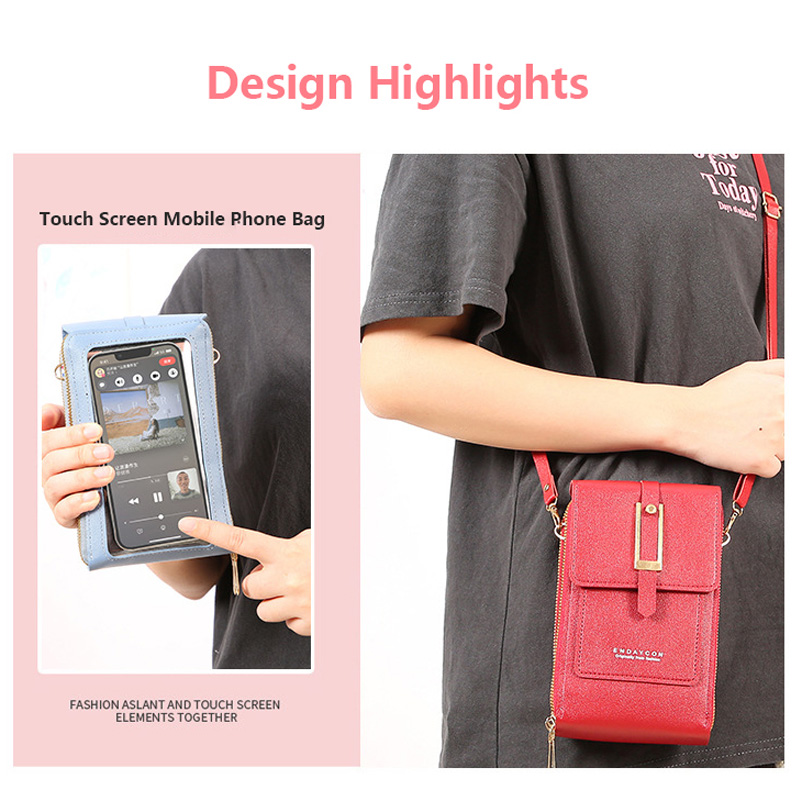 Touch Screen Cell Phone Women  - Wristlet Wallet Zipper incelemesi ve fiyatı