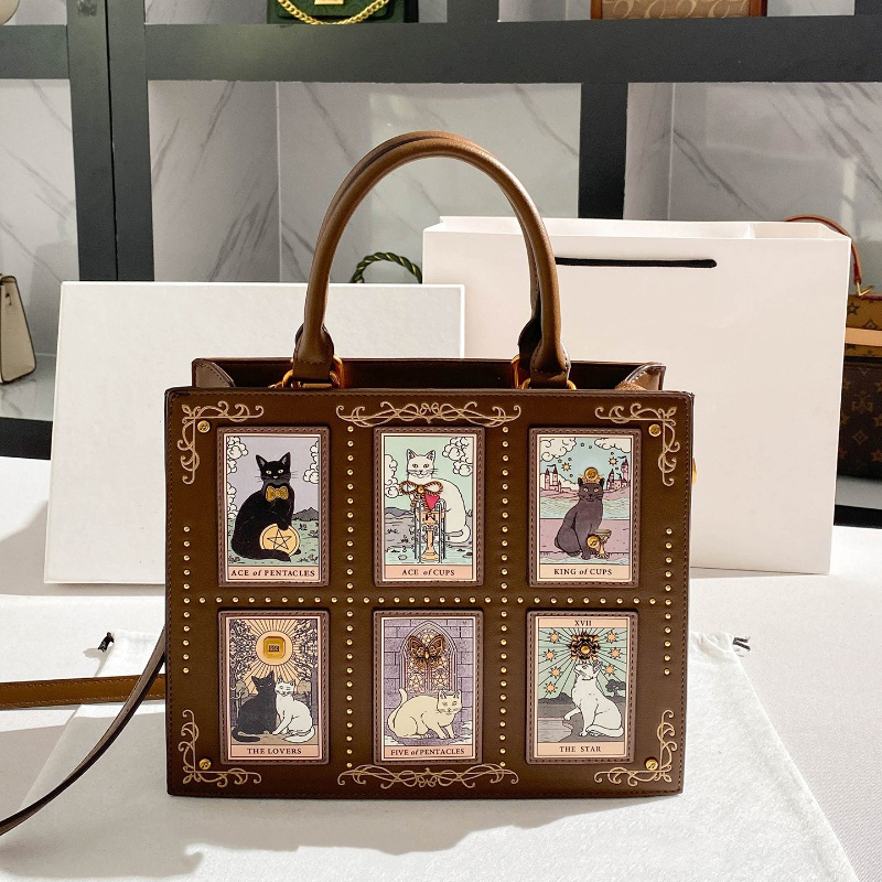Cat Embroidery Women's Handbag - Luxury Y2K Bags incelemesi ve fiyatı