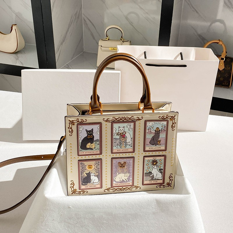 Cat Embroidery Women's Handbag - Luxury Y2K Bags incelemesi ve fiyatı