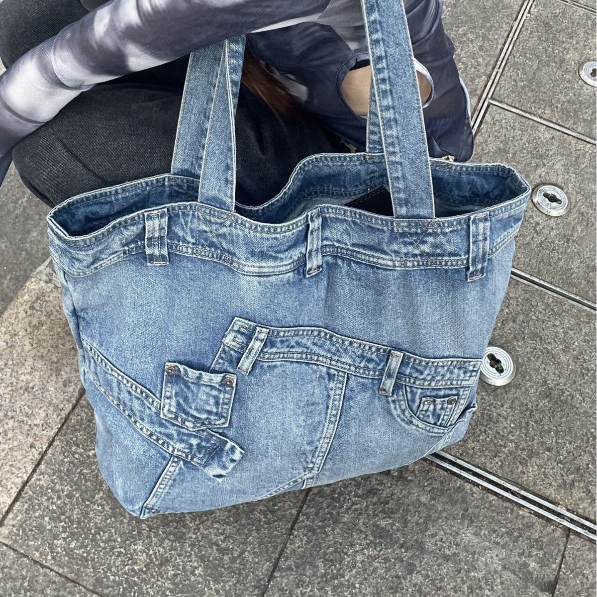 Washed Denim Women handbag Cow - Luxury Bags Denim incelemesi ve fiyatı