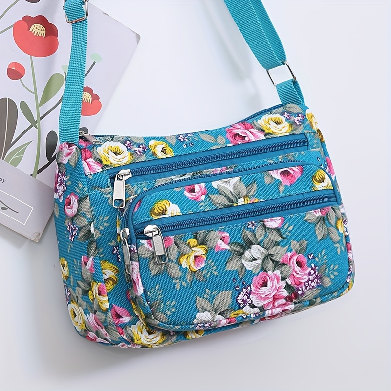 Stylish Floral Crossbody Bag,  - Wristlet Wallet Zipper incelemesi ve fiyatı