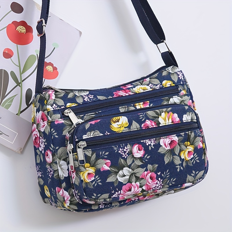 Stylish Floral Crossbody Bag,  - Wristlet Wallet Zipper incelemesi ve fiyatı