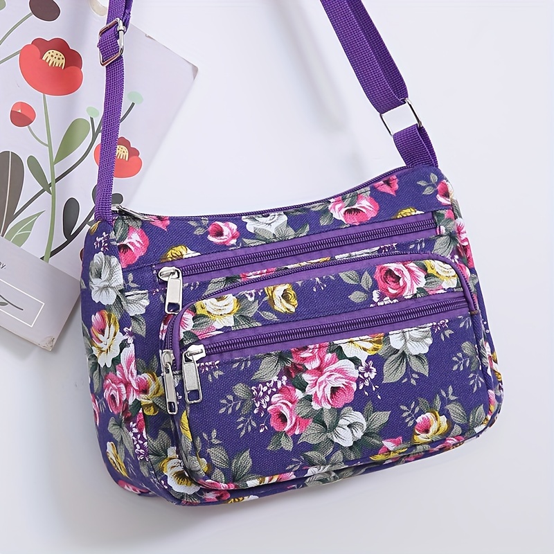 Stylish Floral Crossbody Bag,  - Wristlet Wallet Zipper incelemesi ve fiyatı