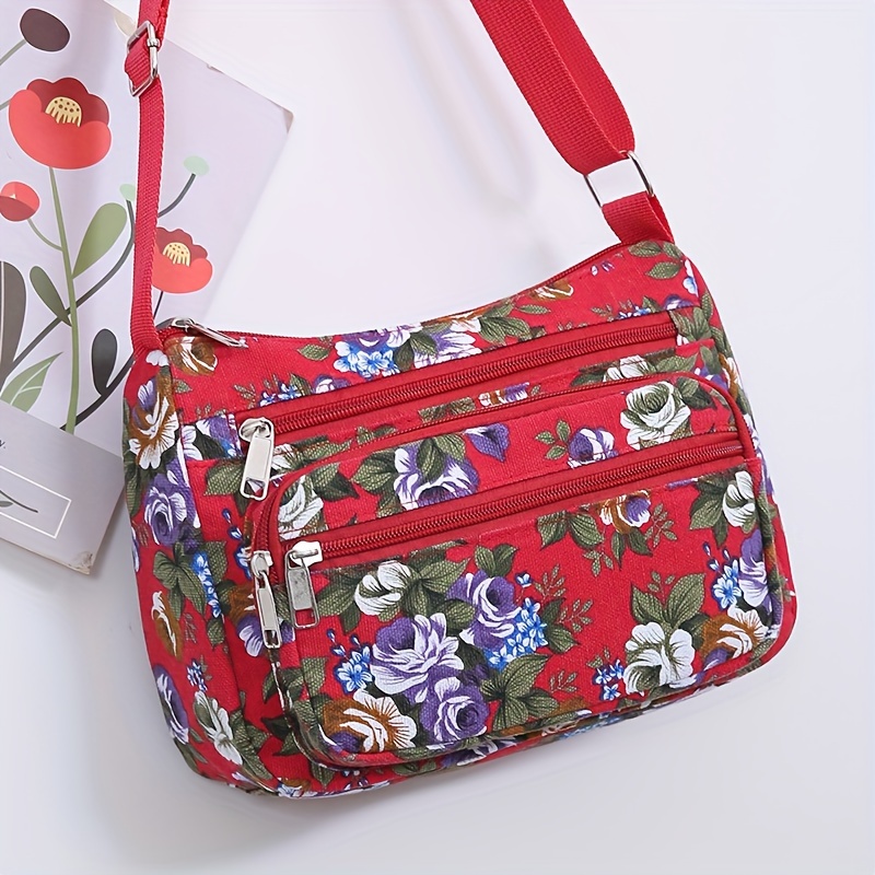 Stylish Floral Crossbody Bag,  - Wristlet Wallet Zipper incelemesi ve fiyatı