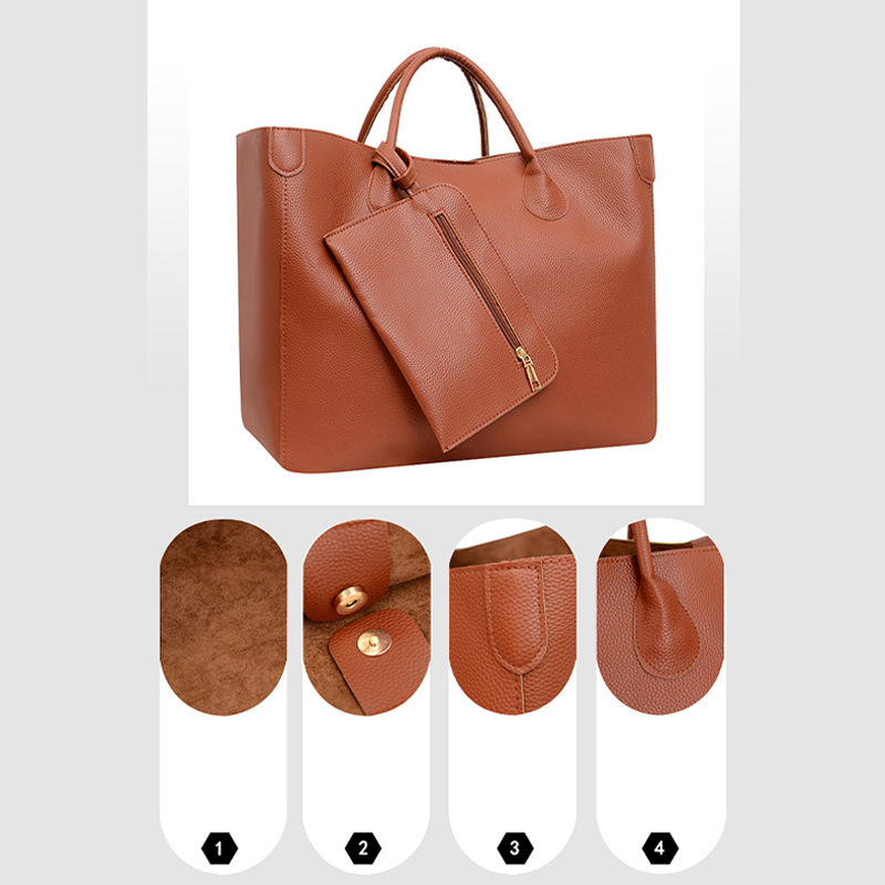 Cow Patterned Tote Bag with Ma - Wristlet Wallet Zipper incelemesi ve fiyatı