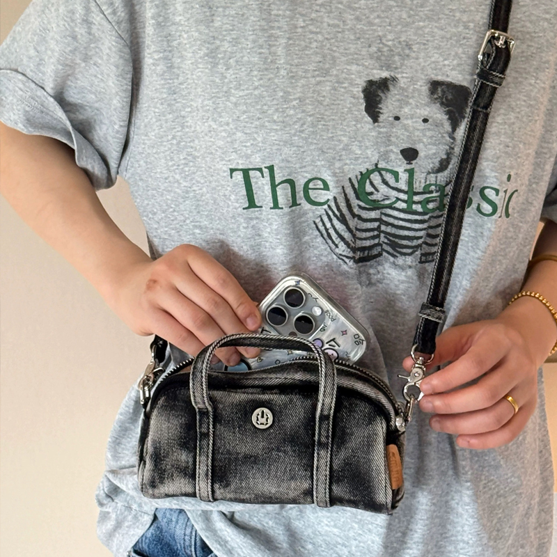 Korean Casual Mini Denim Box B - Luxury Bags Women incelemesi ve fiyatı