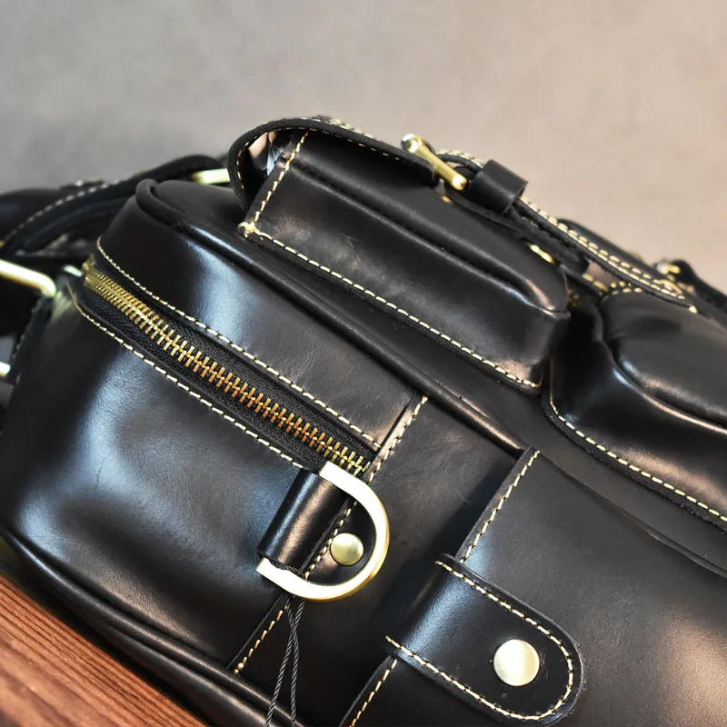 Vintage Men's Black Shoulder B - Luxury Bags For Laptop incelemesi ve fiyatı