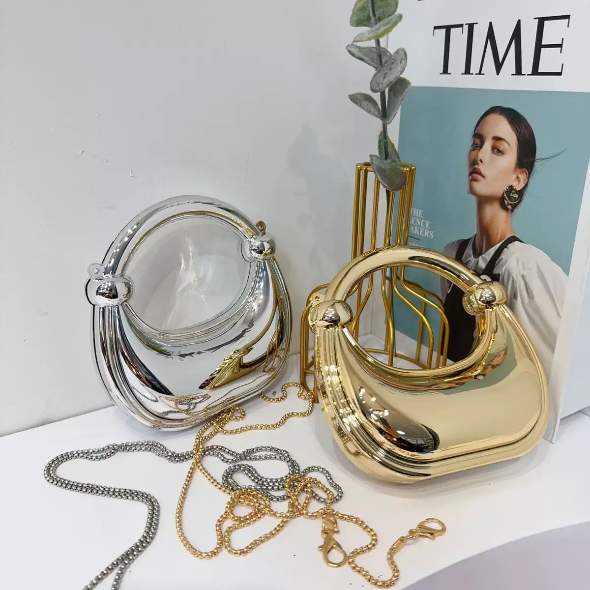 Mini Golden Evening Bag Purses - Shoulder Bag Slouchy incelemesi ve fiyatı