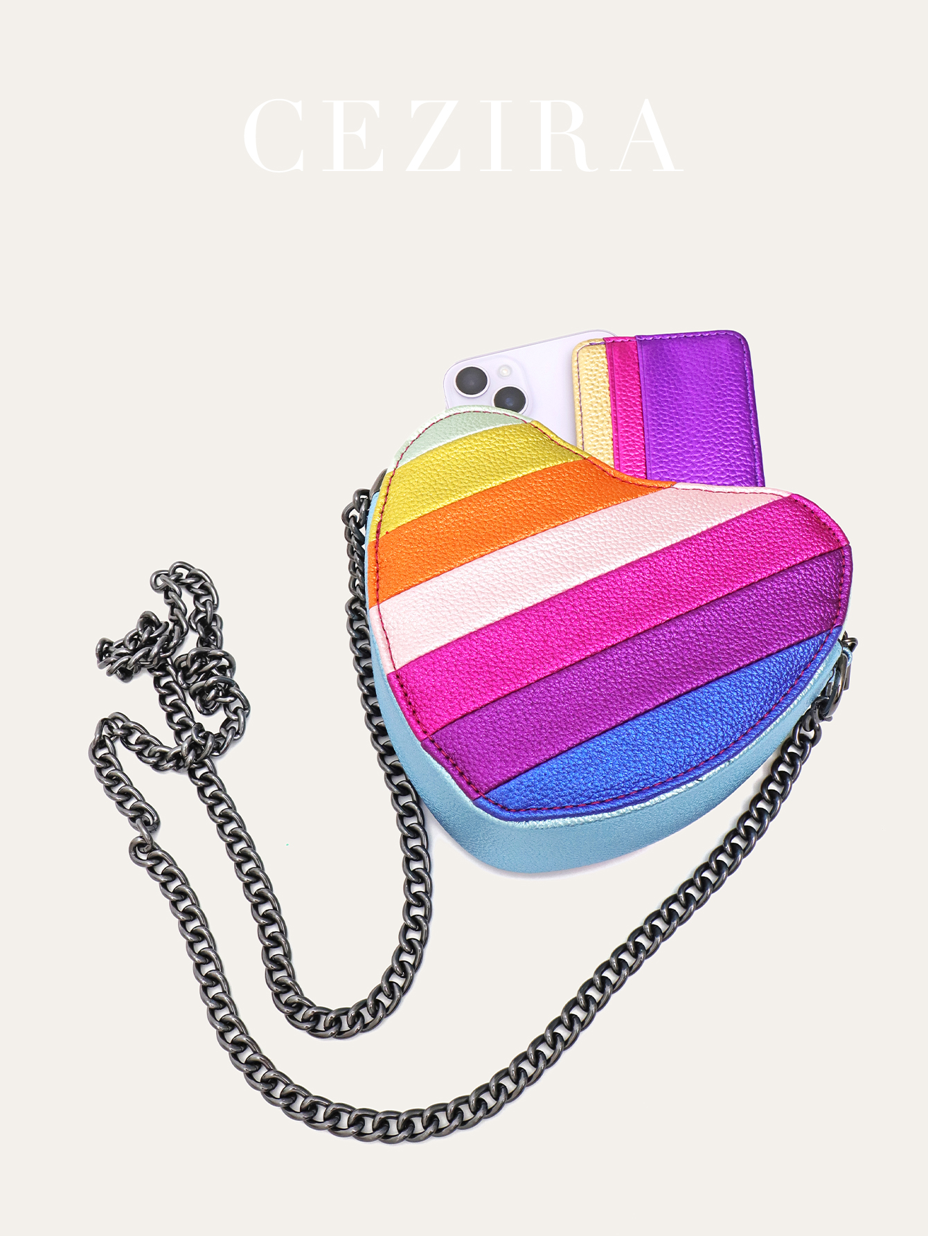 CEZIRA Women's Luxury Heart Sh - Luxury Bags Vegan incelemesi ve fiyatı