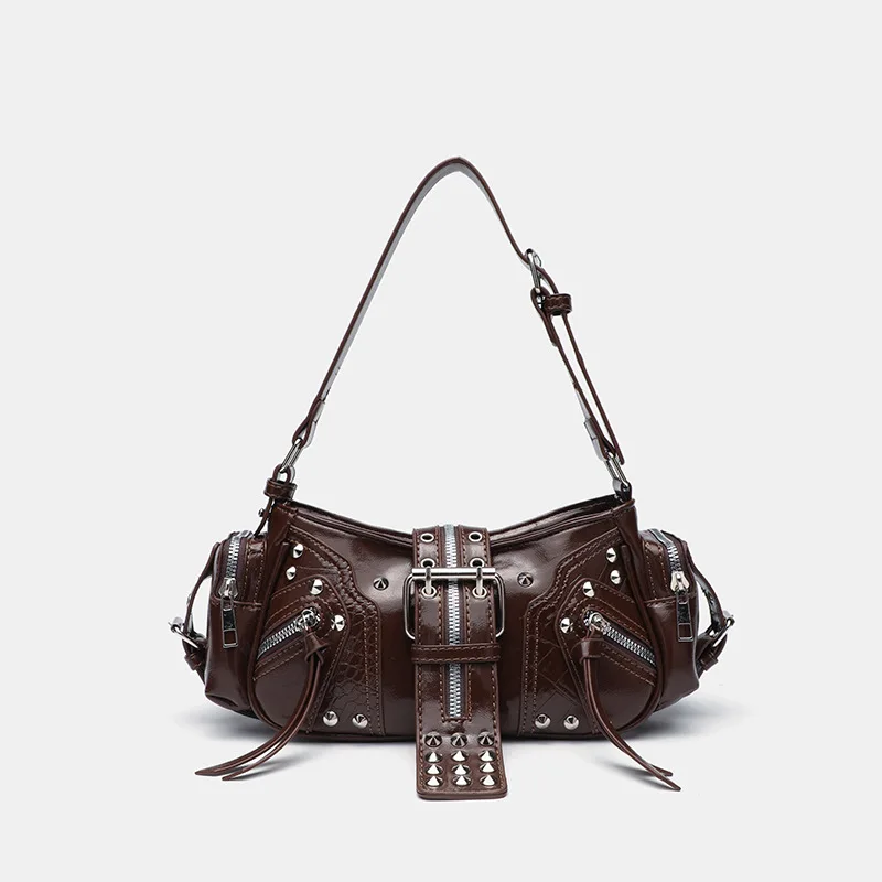 Gothic Rivet Handbag Waist Bag - Luxury Y2K Bags incelemesi ve fiyatı