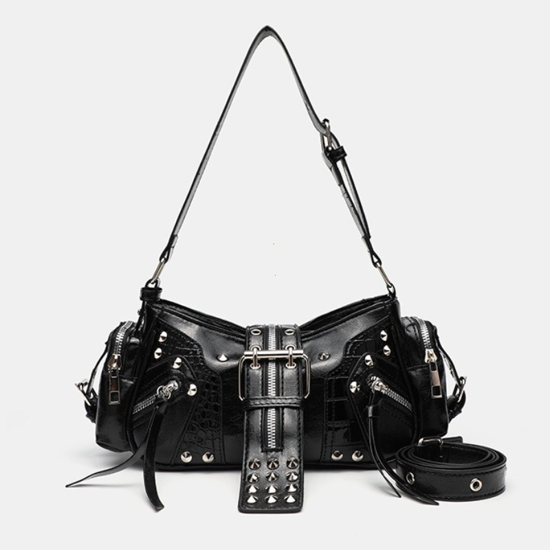 Gothic Rivet Handbag Waist Bag - Luxury Y2K Bags incelemesi ve fiyatı