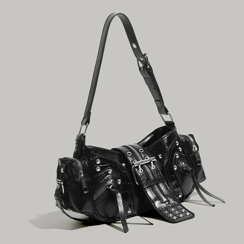 Gothic Rivet Handbag Waist Bag - Luxury Y2K Bags incelemesi ve fiyatı