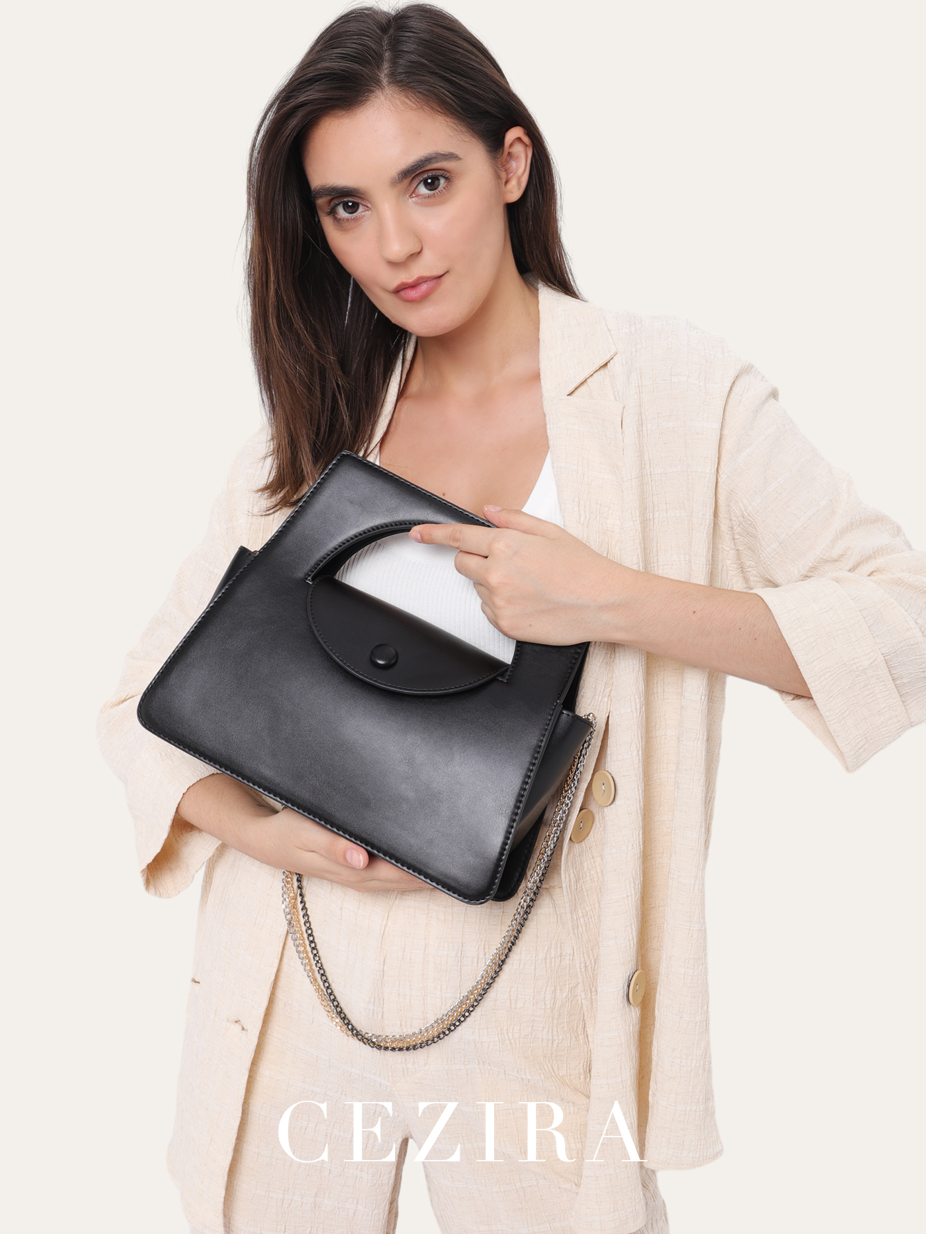 CEZIRA Brand Luxury PU Vegan L - Luxury Bags Vegan incelemesi ve fiyatı