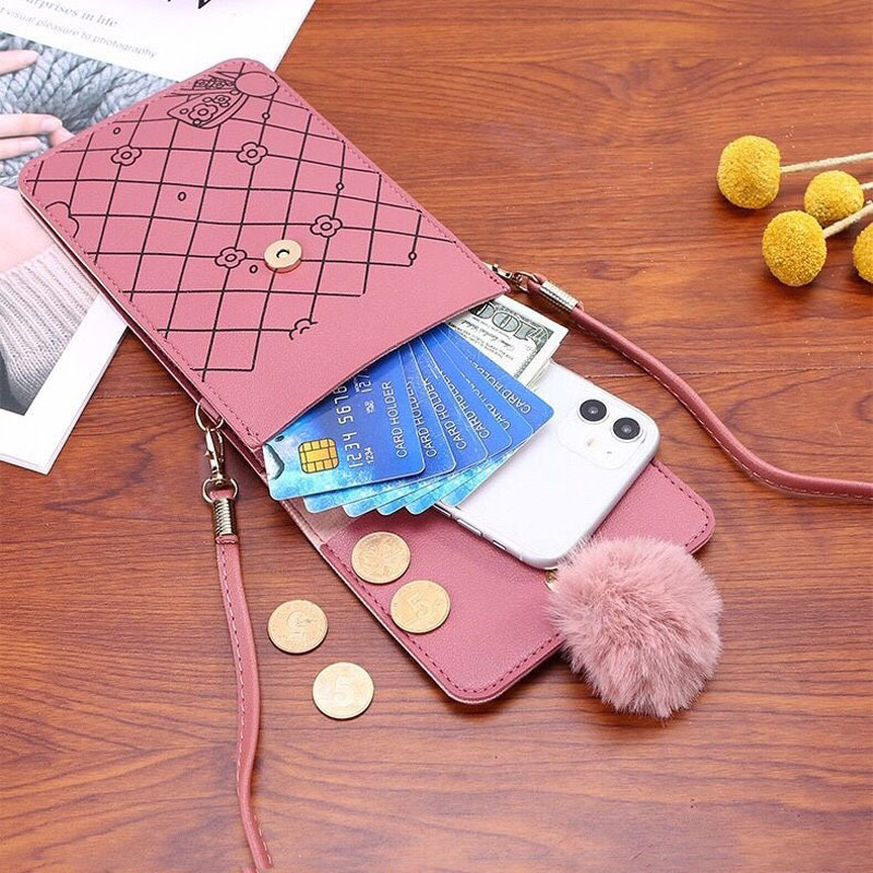 Cute Cartoon Pattern Touch-Scr - Shoulder Bag Slouchy incelemesi ve fiyatı