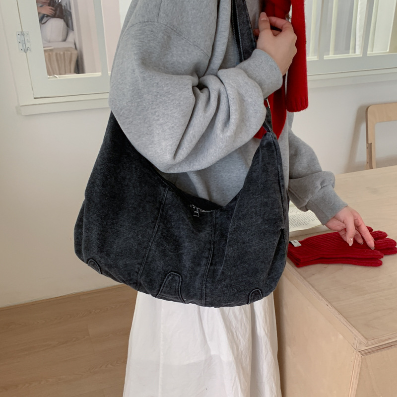 Casual Denim Large Capacity Cr - Luxury Bags Denim incelemesi ve fiyatı