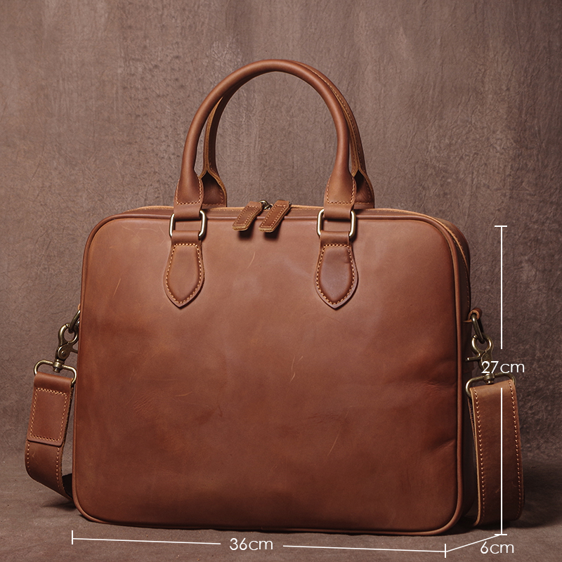 GURO Men Crazy Horse Cowhide B - Luxury Bags For Laptop incelemesi ve fiyatı