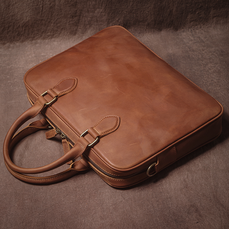 GURO Men Crazy Horse Cowhide B - Luxury Bags For Laptop incelemesi ve fiyatı
