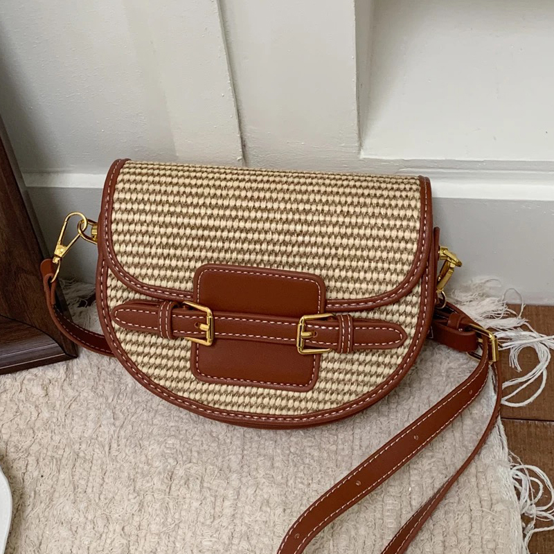 England Style Mini Straw Saddl - Luxury Bags Women incelemesi ve fiyatı