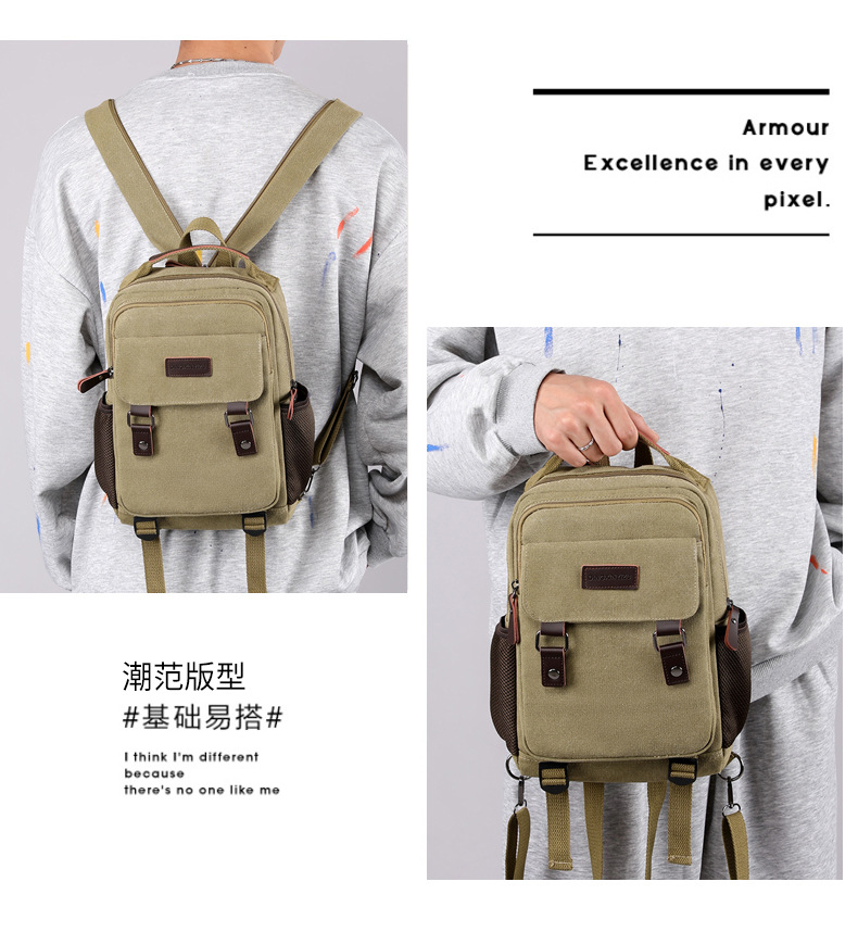 New Canvas Chest Bag Men Large - Shoulder Bag Slouchy incelemesi ve fiyatı
