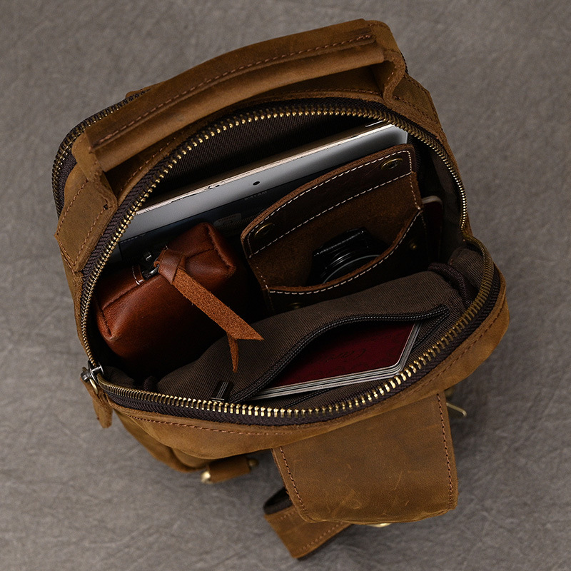 Luxury Male Chest Bags Genuine - Luxury Bags Sling incelemesi ve fiyatı