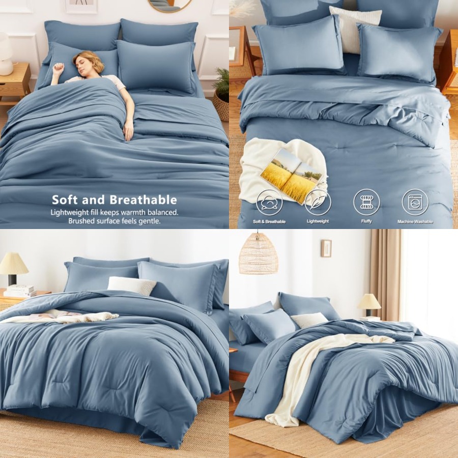 Size Comforter Sets - 7 Pieces - Luxury Bags Women incelemesi ve fiyatı