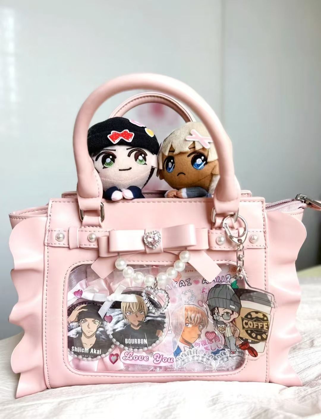 Harajuku Square Pink Ita Bag W - Wristlet Wallet Zipper incelemesi ve fiyatı